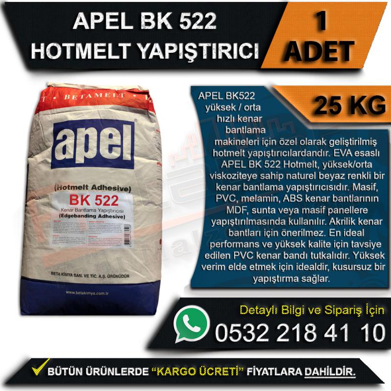 Apel BK 522 Hotmelt Yapıştırıcı Kraft 25 Kg (1 Adet)