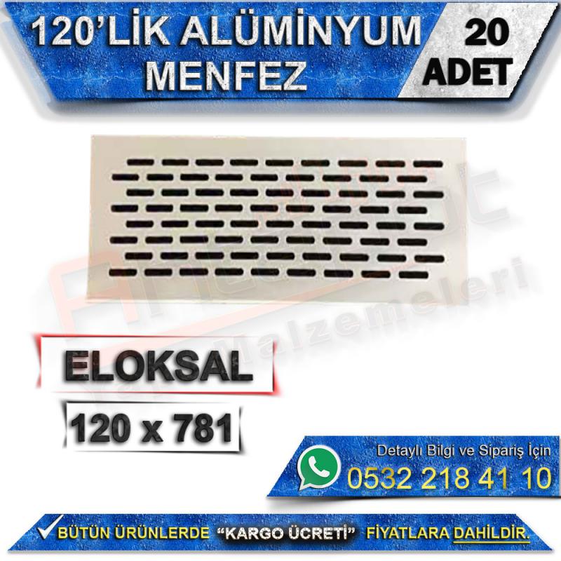 120’Lik Aluminyum Menfez 120X781 (20 Adet)