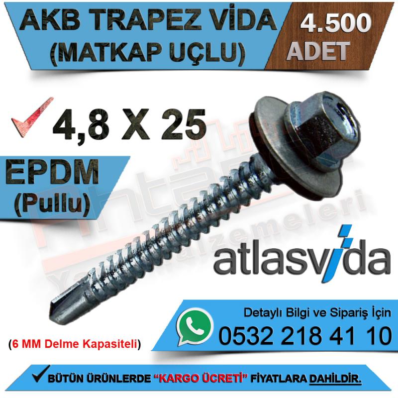 Atlas Trapez Vida Matkap Uçlu 4,8X25 (4.500 Adet)