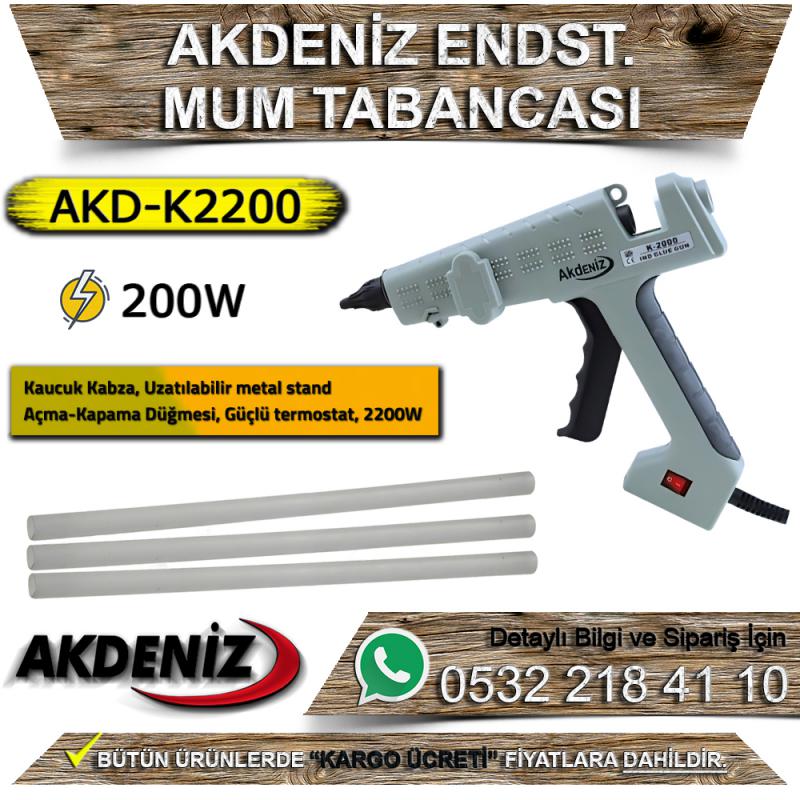 Akdeniz AKD K-2200W ENDST. Mum Tabancası (200W)