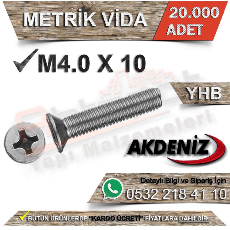 Akdeniz Metrik Vida Yhb M4.0X10 (20.000 Adet)