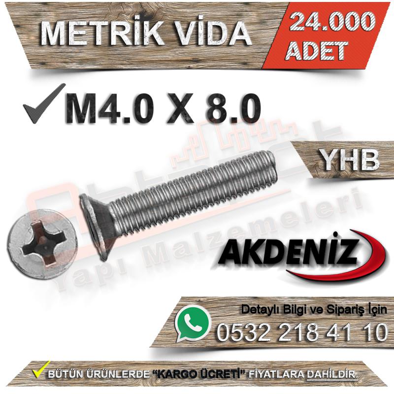 Akdeniz Metrik Vida Yhb M4.0X8.0 (24.000 Adet)