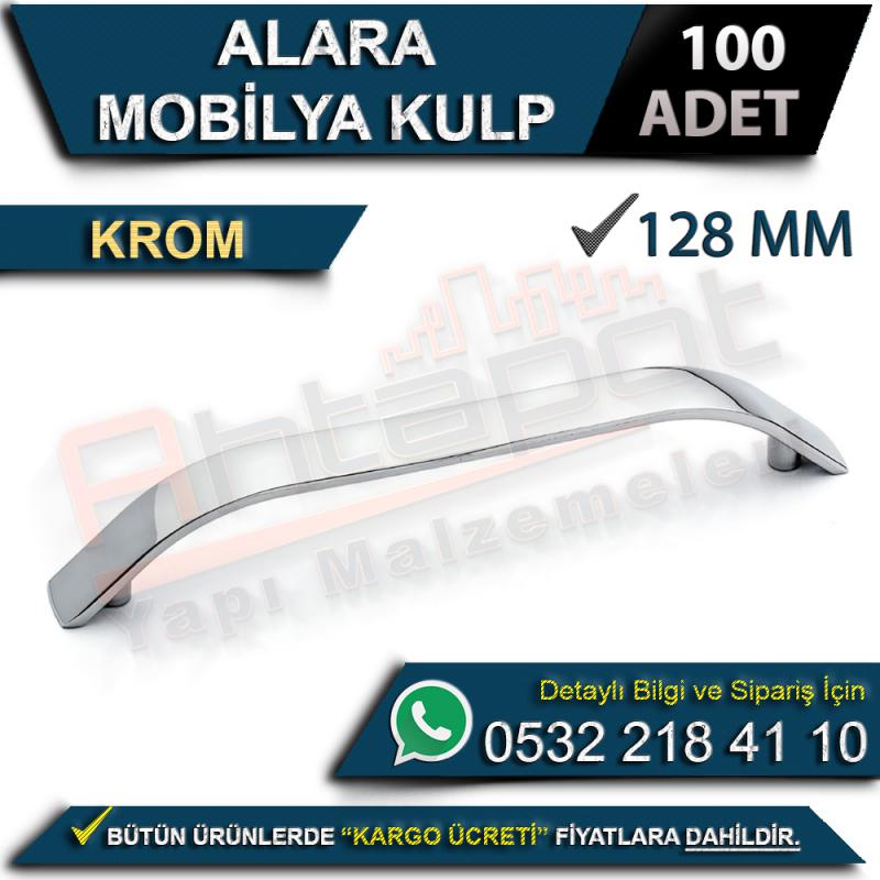 Alara Mobilya Kulp 128 Mm Krom (100 Adet)