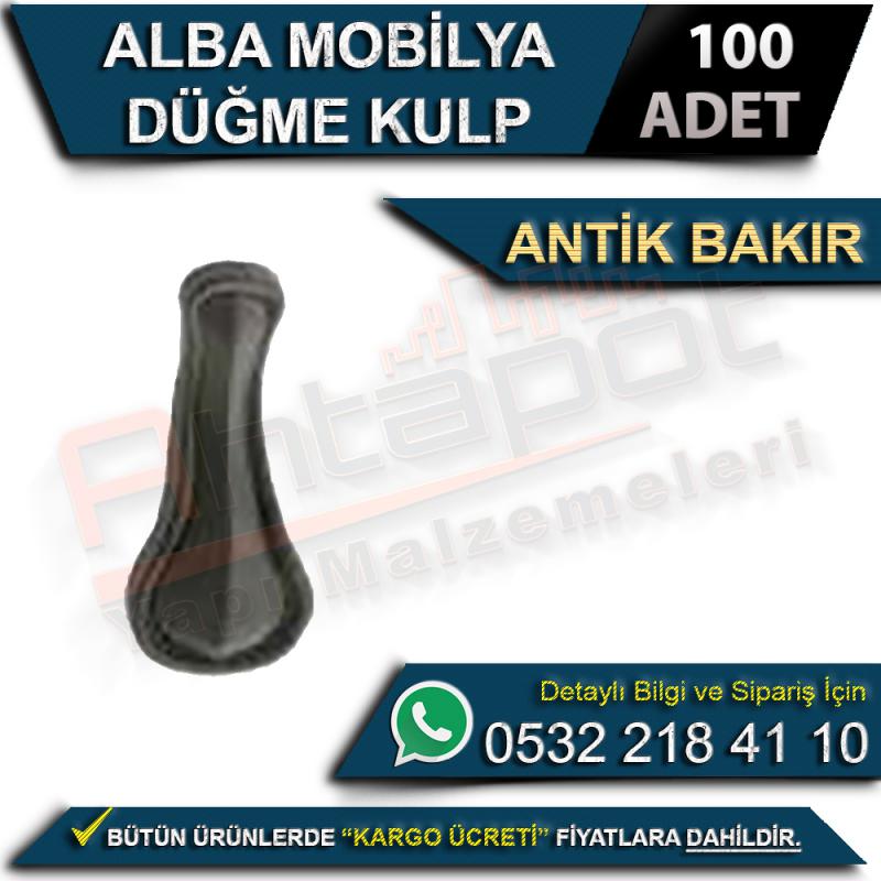 Alba Mobilya Düğme Kulp Antik Bakır (100 Adet)