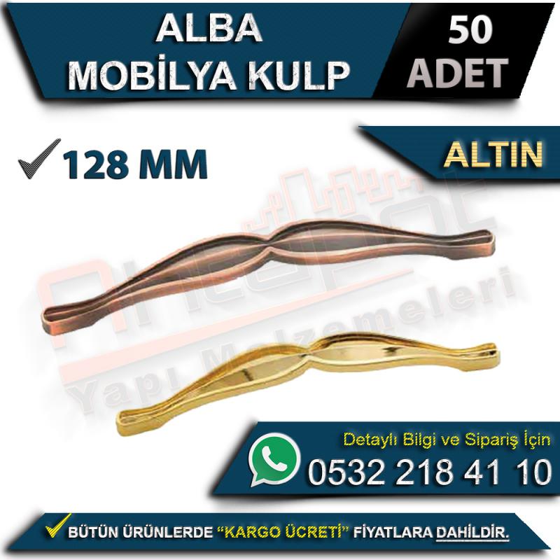 Alba Mobilya Kulp 128 Mm Altın (50 Adet)