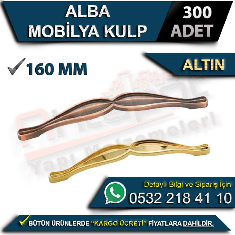 Alba Mobilya Kulp 160 Mm Altın (300 Adet)