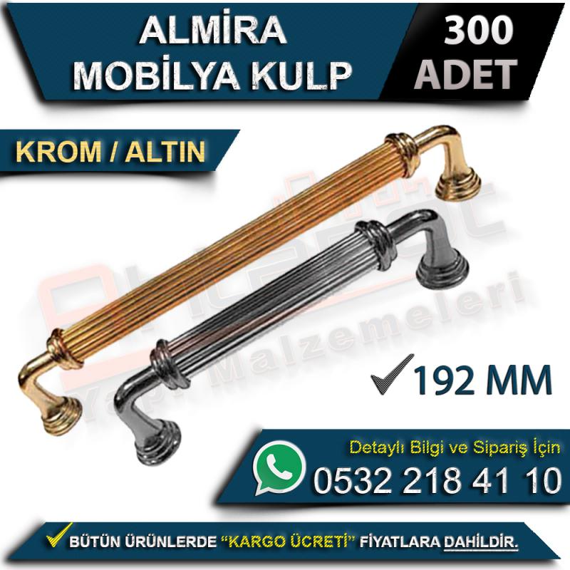 Almira Mobilya Kulp 192 Mm Krom-Altın (300 Adet)