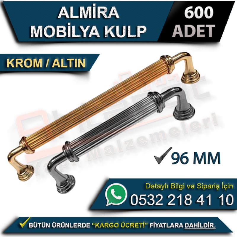 Almira Mobilya Kulp 96 Mm Krom-Altın (600 Adet)