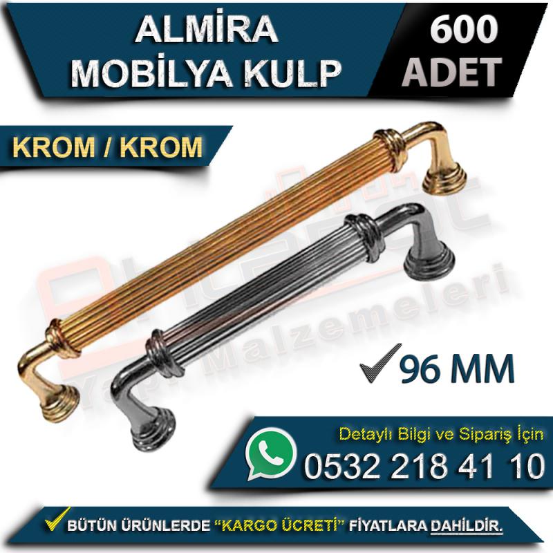 Almira Mobilya Kulp 96 Mm Krom-Krom (600 Adet)