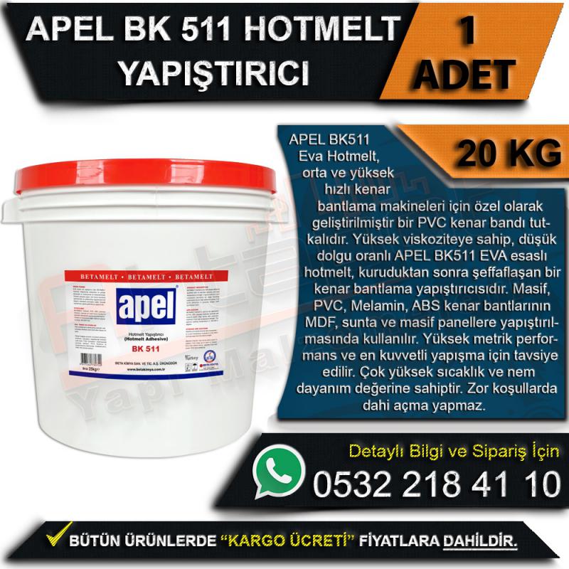 Apel BK 511 Hotmelt Yapıştırıcı Kova 20 Kg (1 Adet)