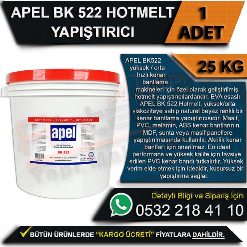 Apel BK 522 Hotmelt Yapıştırıcı Kova 25 Kg (1 Adet)