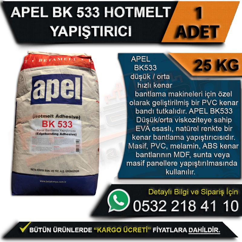 Apel BK 533 Hotmelt Yapıştırıcı Kraft 25 Kg (1 Adet)