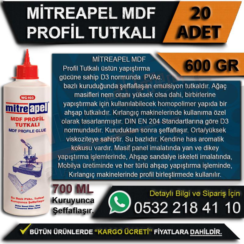 Apel MDF Profil Tutkalı 600 Gr (20 Adet)