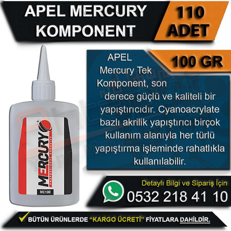 Apel Mercury Hızlı Yapıştırıcı Komponent 100 Gr (110 Adet)