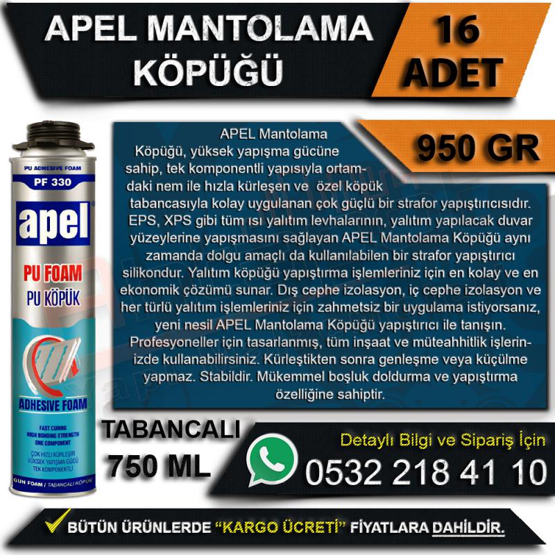 Apel Pu Mantolama Köpüğü Tabancalı 950 Gr (16 Adet)