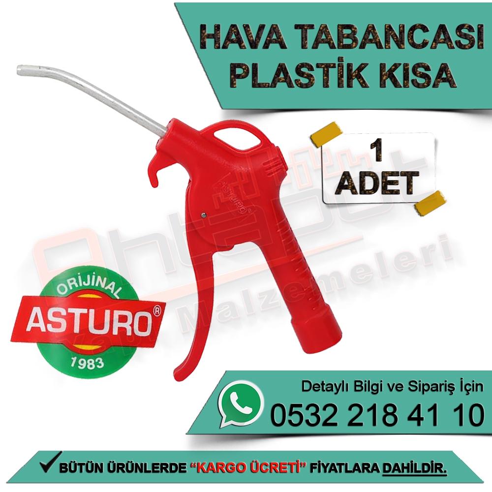 Asturo Hava Tabancası Plastik Kısa (1 Adet)