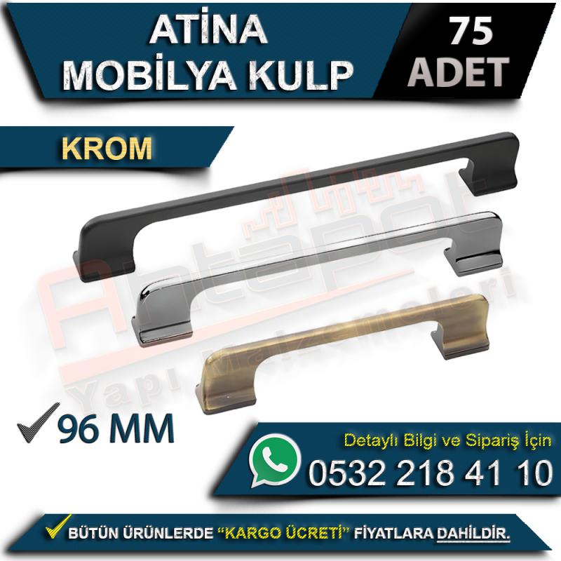 Atina Mobilya Kulp 96 Mm Krom (75 Adet)