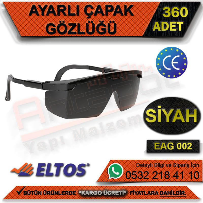 Eltos Eag002 Ayarlı Çapak Gözlüğü (Siyah) (360 Adet)