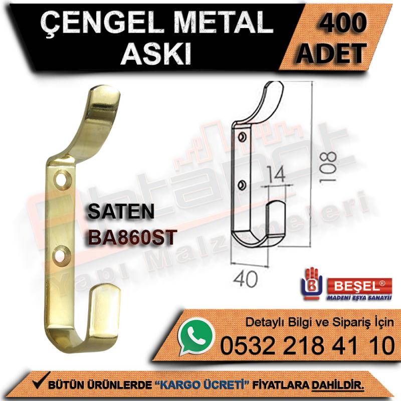 Beşel Çengel Metal Askı Saten (400 Adet)