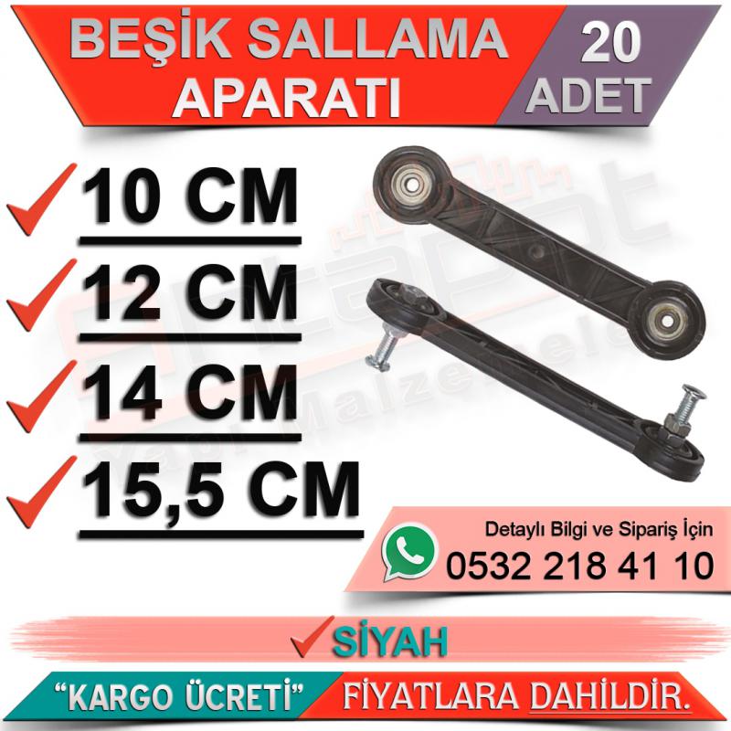 Beşik Sallama Aparatı 15,5 Cm Siyah (20 Adet)