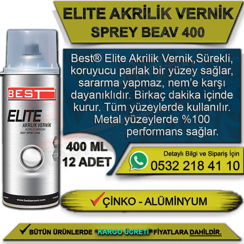 Best Elite Akrilik Vernik Beav-400 400 Ml (12 Adet)