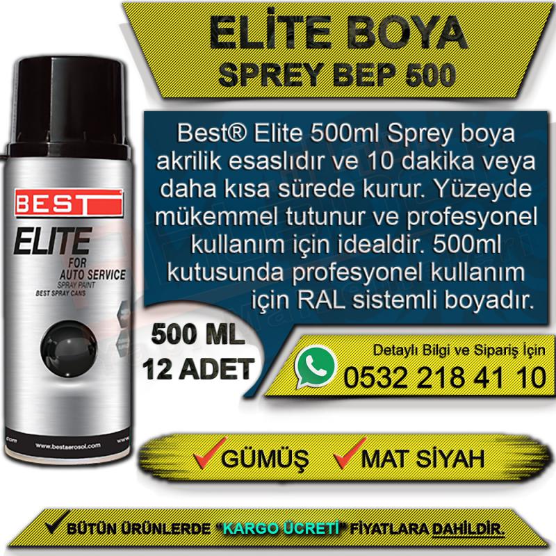 Best Elite Sprey Boya Bep-500 Mat Siyah (12 Adet)