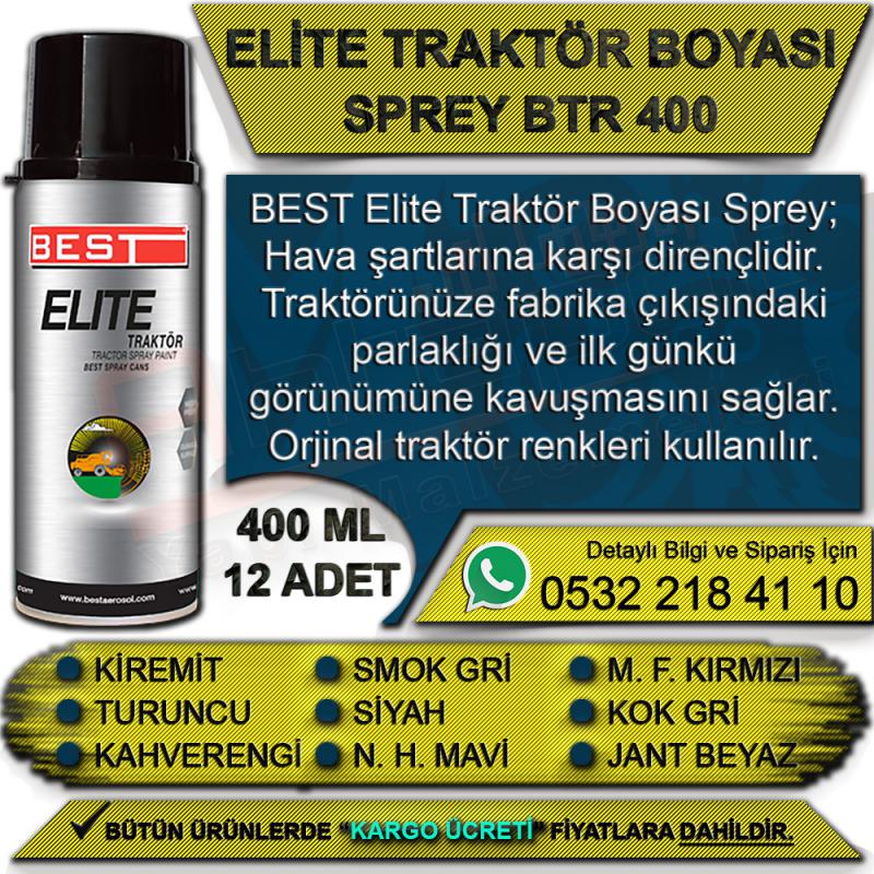 Best Elite Sprey Traktör Boyası Btr-400 Smok Gri (12 Adet)