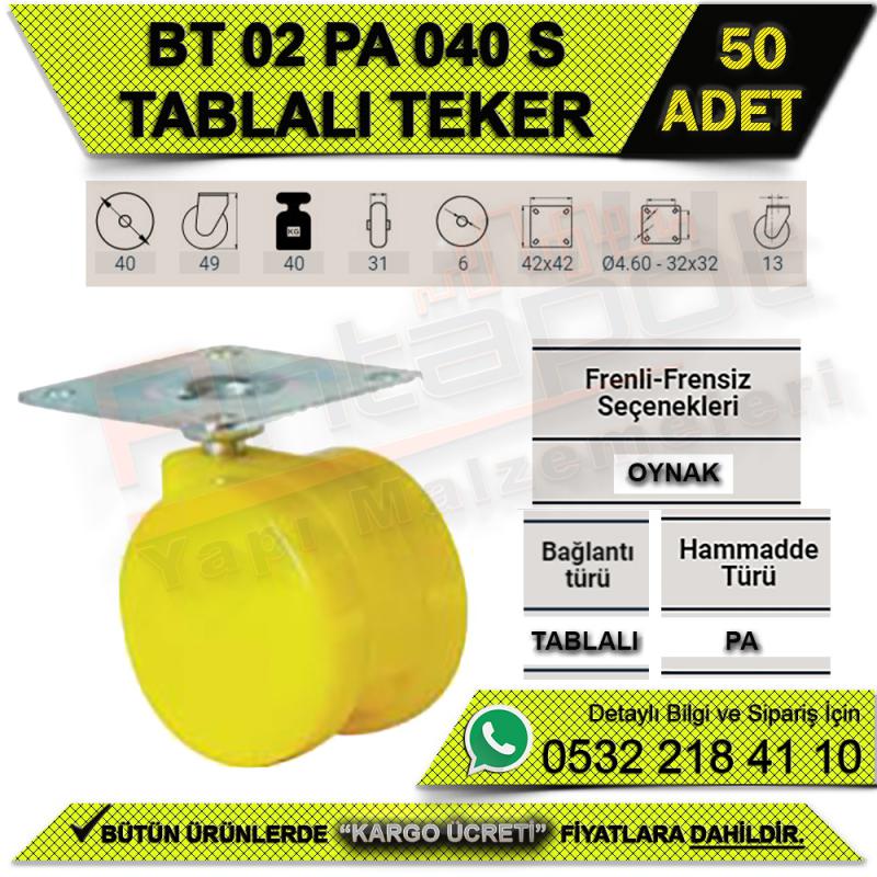 BT 02 PA 040 S TABLALI TEKER (50 ADET)