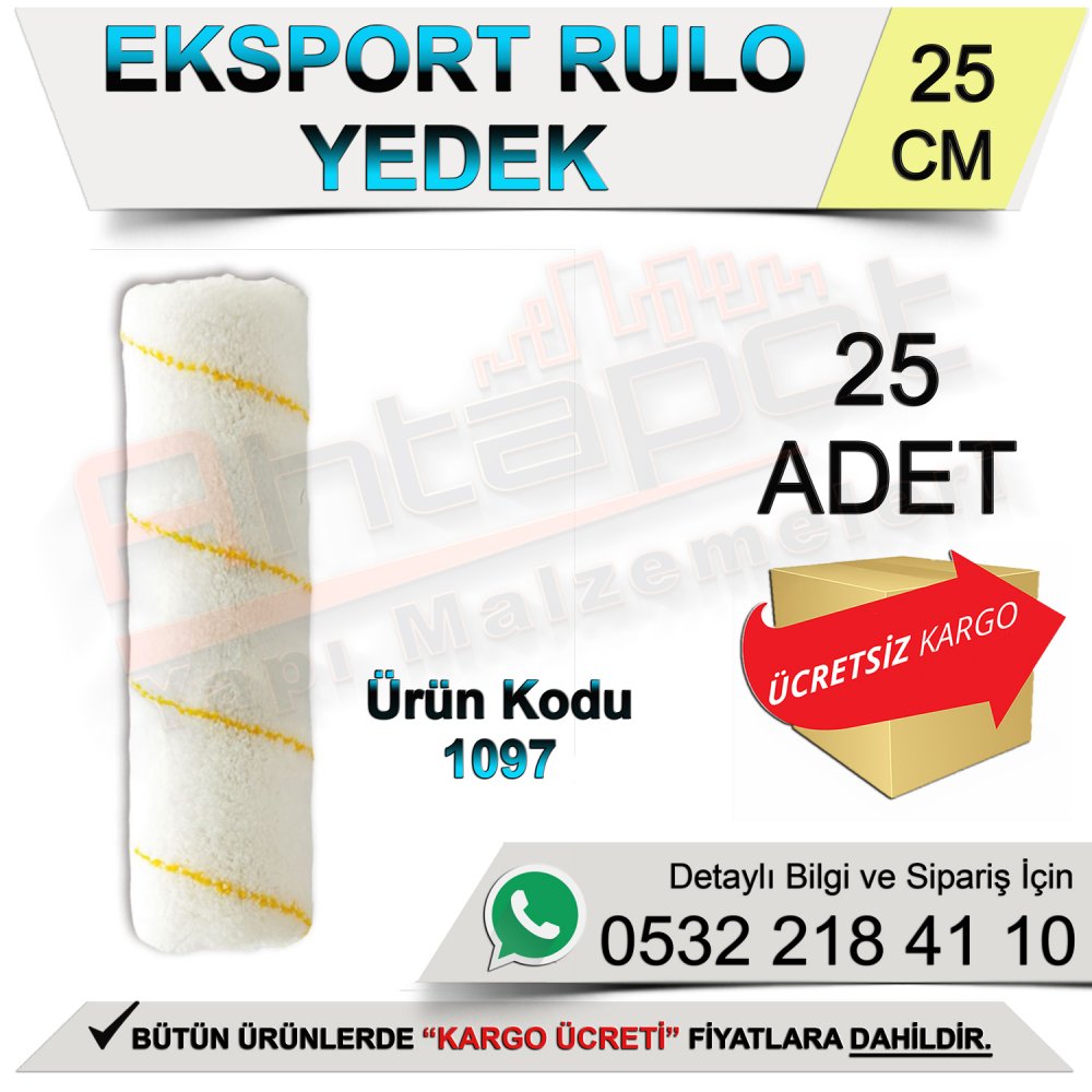 Dekor 1097 Eksport Rulo Yedek 25 Cm (25 Adet)