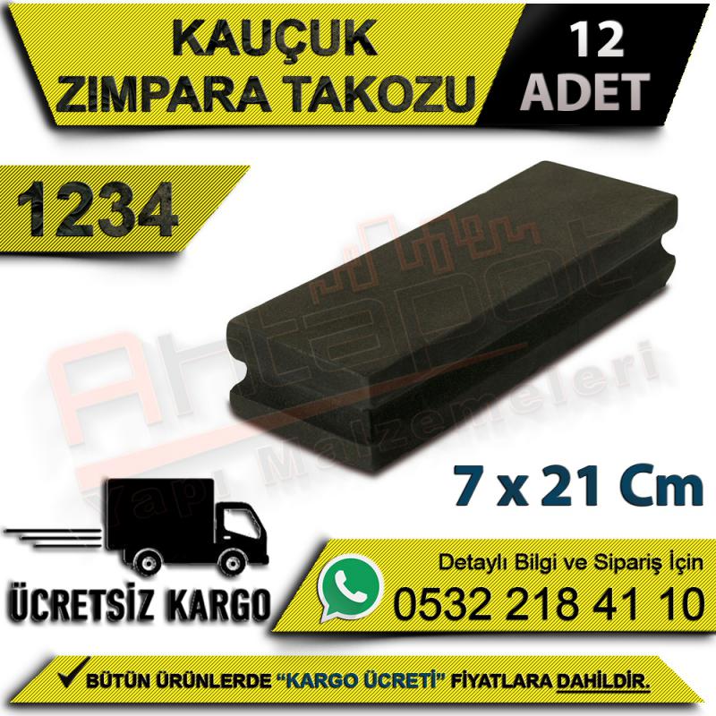 Dekor 1234 Kauçuk Zımpara Takozu 7x21 Cm (12 Adet)