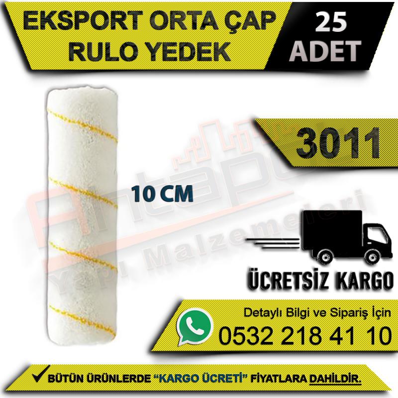 Dekor 3011 Eksport Orta Çap Rulo Yedek 10 Cm (25 Adet)