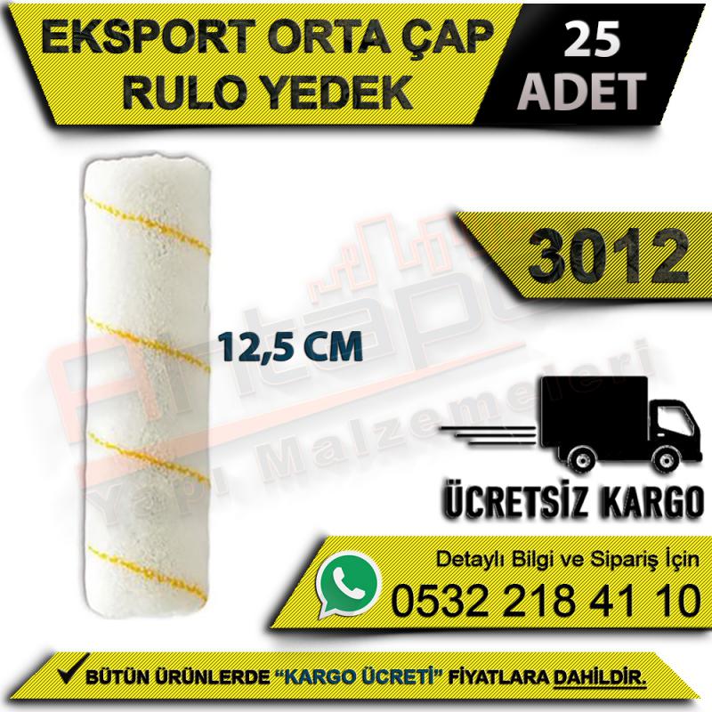 Dekor 3012 Eksport Orta Çap Rulo Yedek 12,5 Cm (25 Adet)