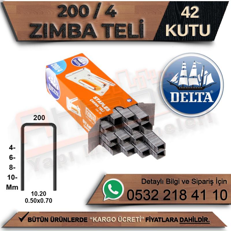Delta Zımba Teli 200-4 (42 Kutu)
