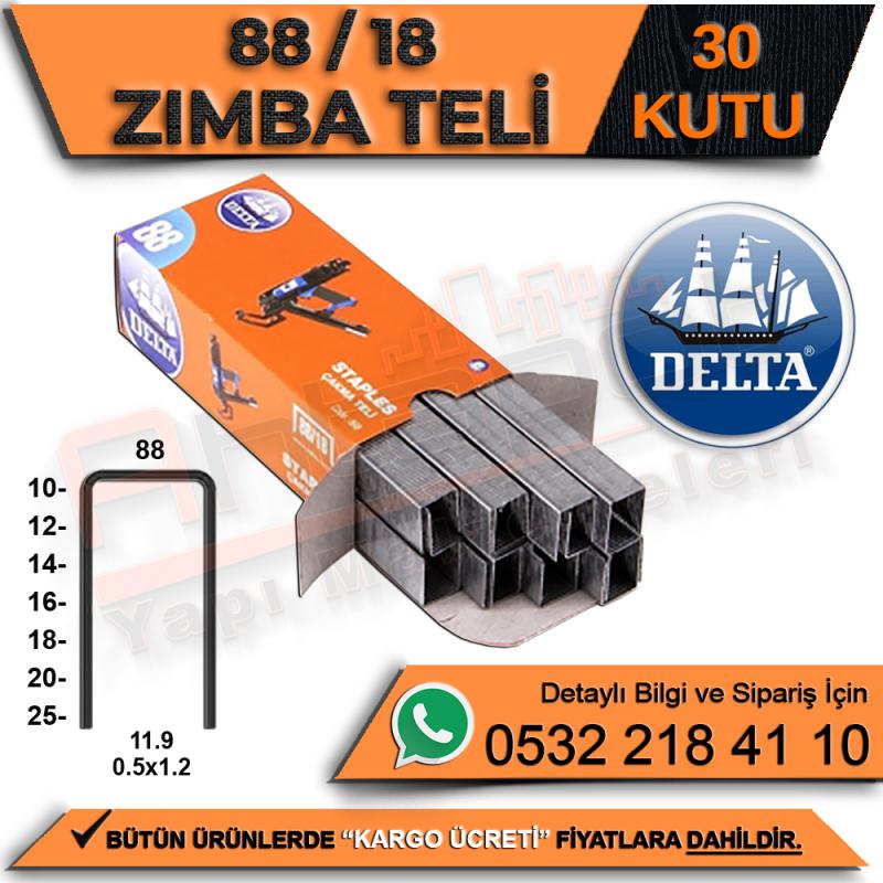 Delta Zımba Teli 88-18 (30 Kutu)