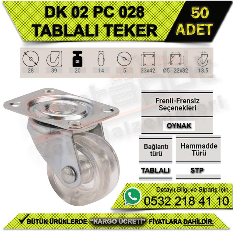 DK 02 PC 028 TABLALI TEKER (50 ADET)