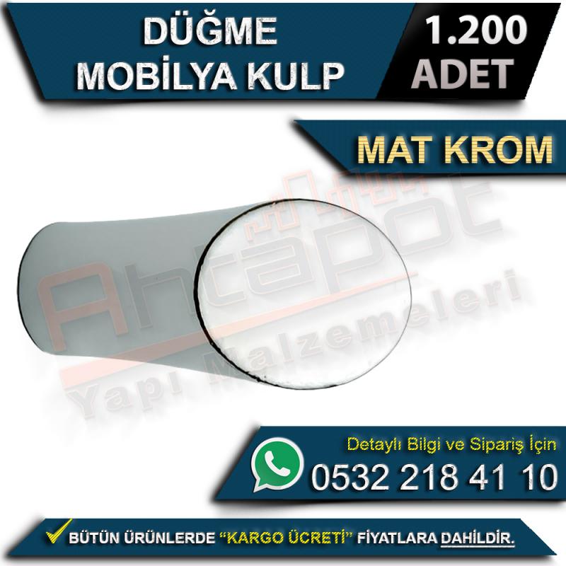 Düğme Mobilya Kulp Mat Krom (1200 Adet)
