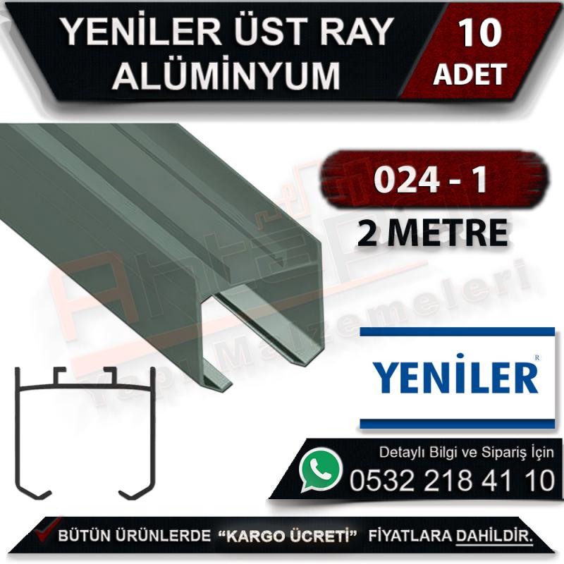 Yeniler 024 Üst Ray Alüminyum 2 Metre (10 Adet)