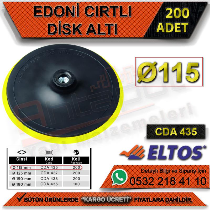 Edoni Cırtlı Disk Altı Ø115 (200 Adet)