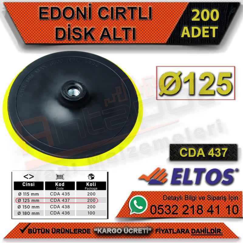 Edoni Cırtlı Disk Altı Ø125 (200 Adet)