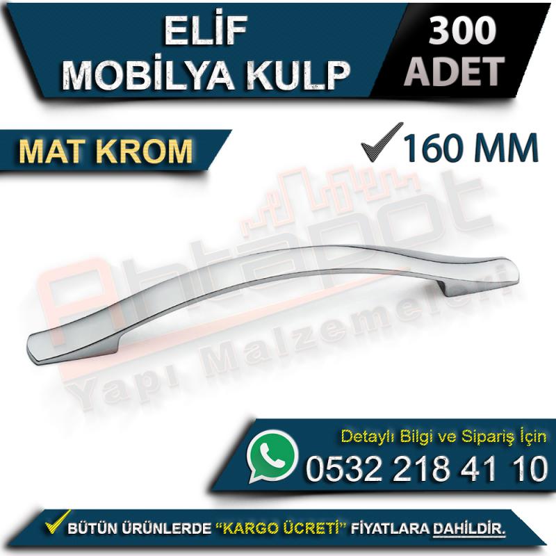 Elif Mobilya Kulp 160 Mm Mat Krom (300 Adet)