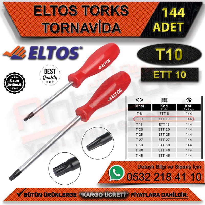 Eltos Torx Tornavida T10 (144 Adet)