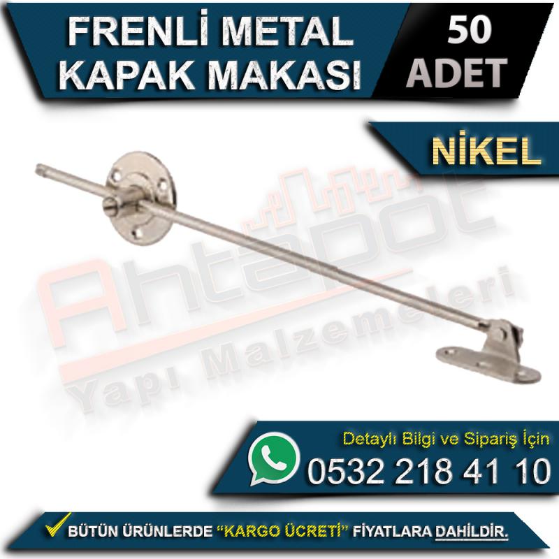 Frenli Metal Kapak Makası Nikel (50 Adet)