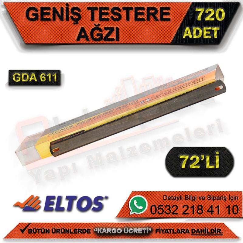 Toolux Gda611 Geniş Testere Ağzı 72’Li Paket (720 Adet)