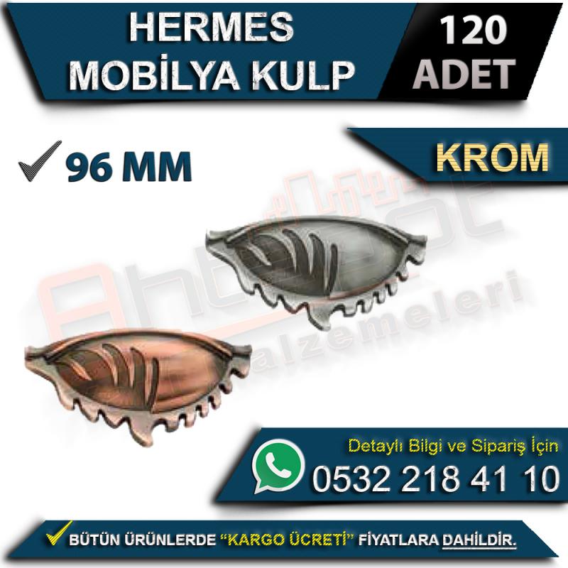 Hermes Mobilya Kulp 96 Mm Krom (120 Adet)