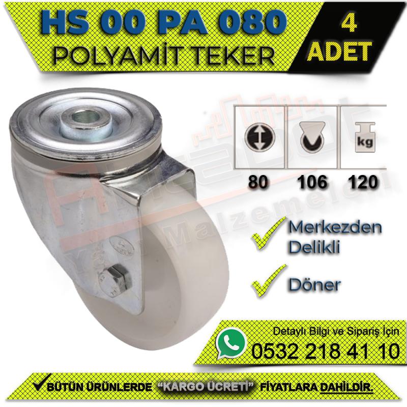 HS 00 PA 080 Polyamit Teker (4 ADET)