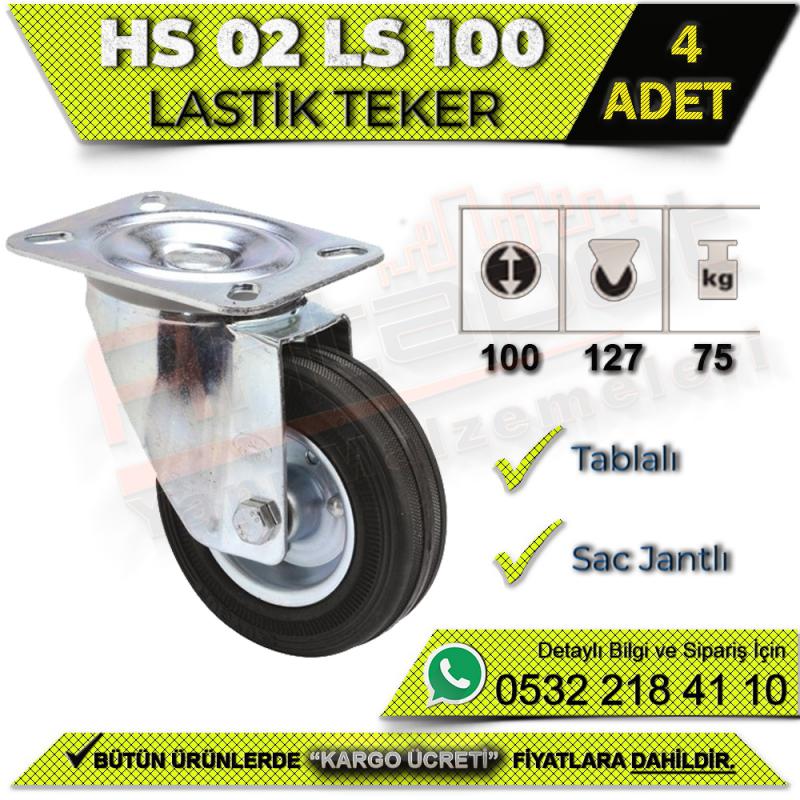 HS 02 LS 100 Tablalı Sac Jantlı Lastik Teker (4 ADET)