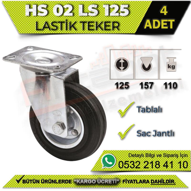 HS 02 LS 125 Tablalı Sac Jantlı Lastik Teker (4 ADET)
