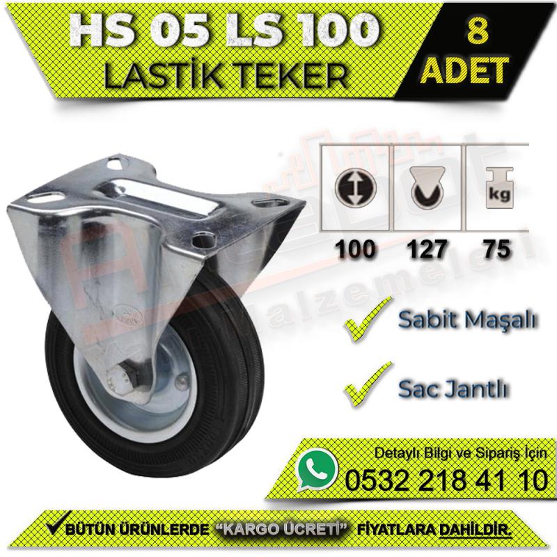 HS 05 LS 100 Sabit Maşalı Sac Jantlı Lastik Teker (8 ADET)