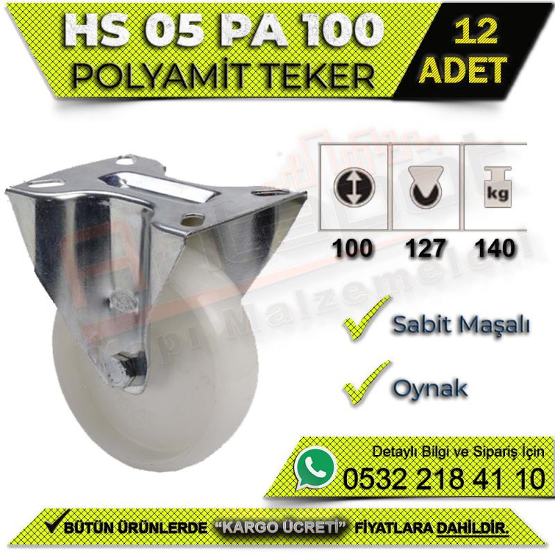 HS 05 PA 100 Sabit Maşalı Teker (12 ADET)