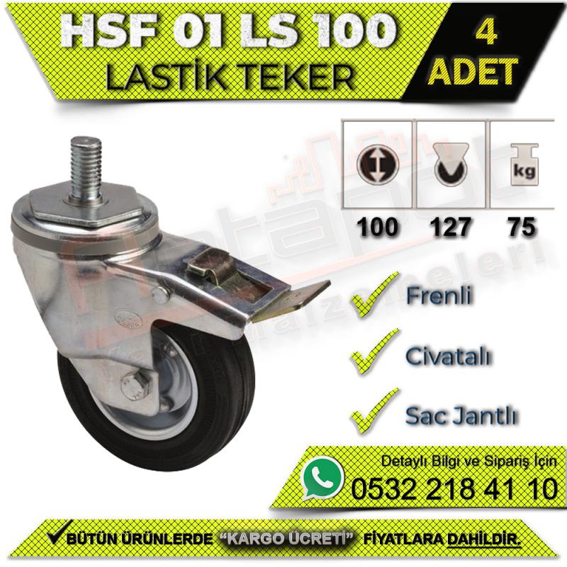 HSF 01 LS 100 Civatalı Sac Jantlı Lastik Teker (4 ADET)
